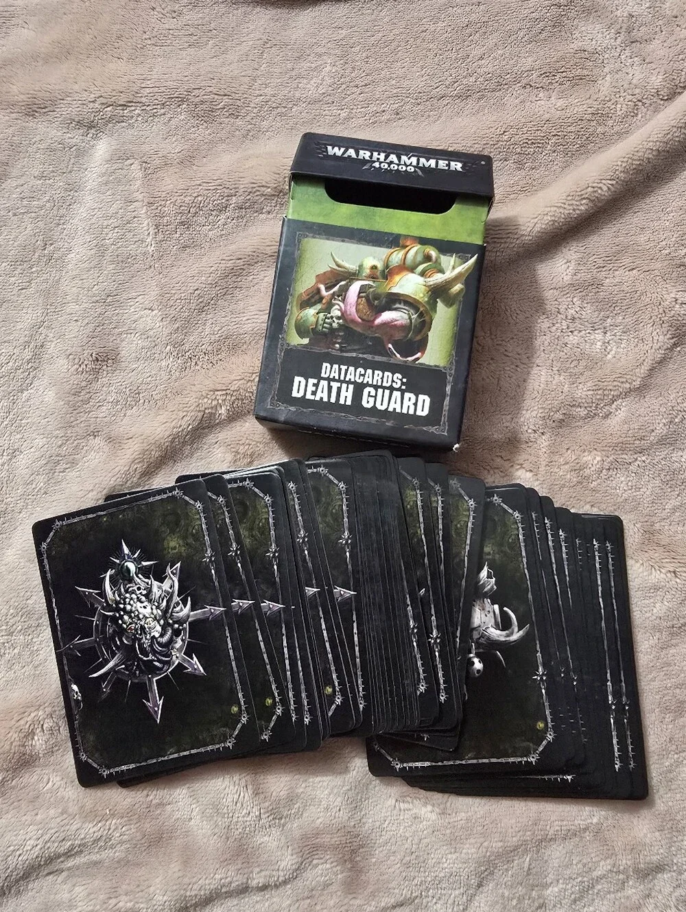 Warhammer 40K Datacards  3 Sets Tyranids And Death Guards Packs